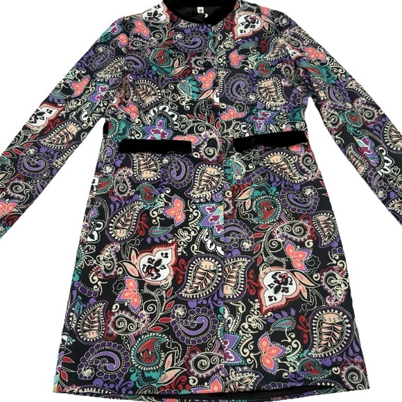 Colorful Paisley Long Sleeve Jacket Size XL - Picture 1 of 15